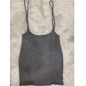 NWT Black/white houndstooth pattern skirt/dress overalls